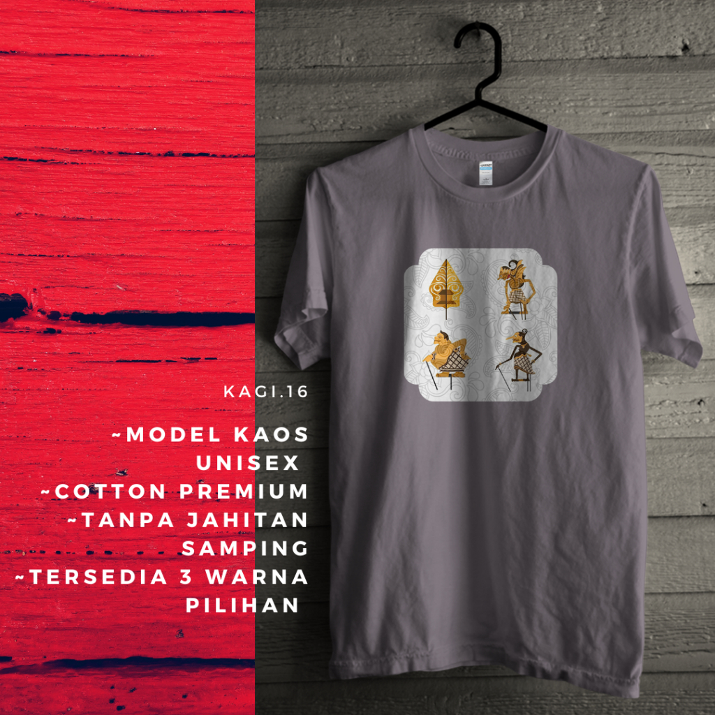 Kaos Wayang Baju Wayang Kaos Batik Kaos Unisex Baju Wanita Kaos Unisex kagi.16 Kaos Wanita Kaos Cowo