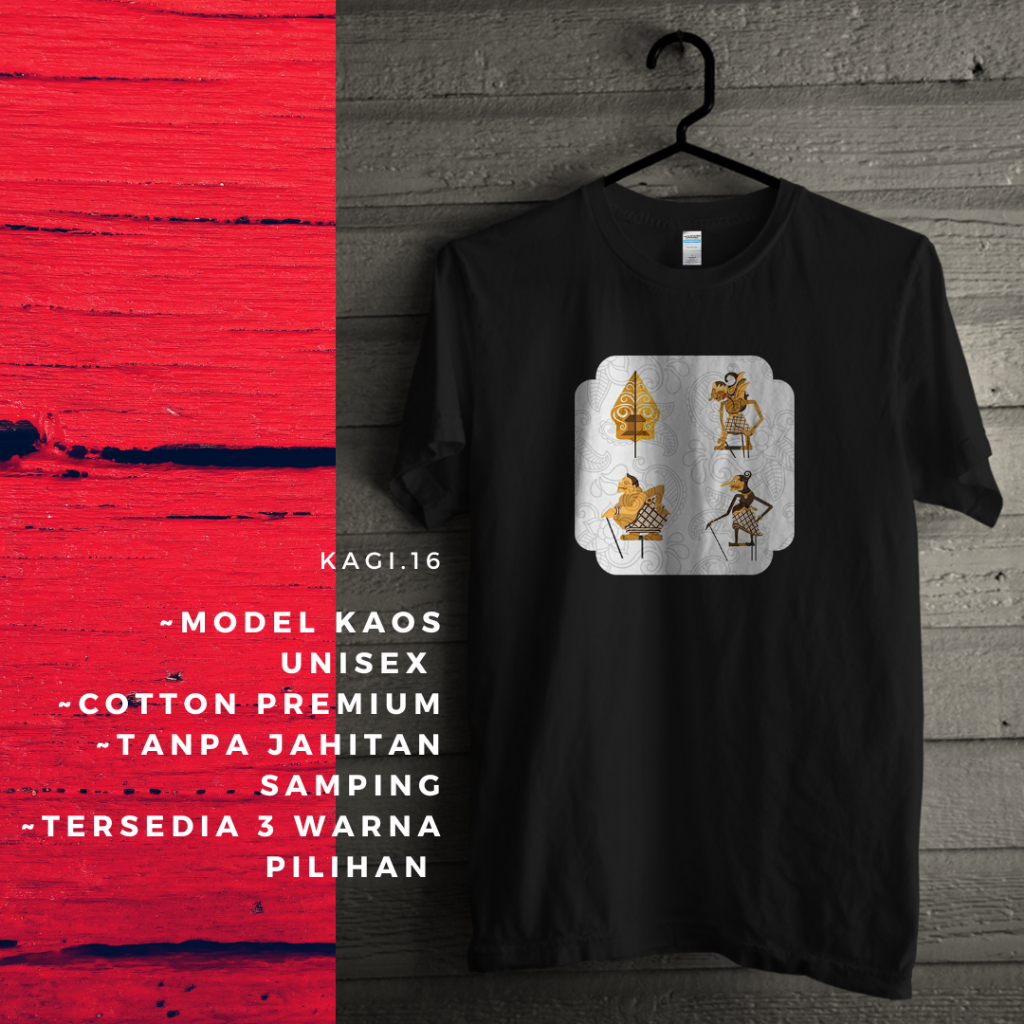 Kaos Wayang Baju Wayang Kaos Batik Kaos Unisex Baju Wanita Kaos Unisex kagi.16 Kaos Wanita Kaos Cowo