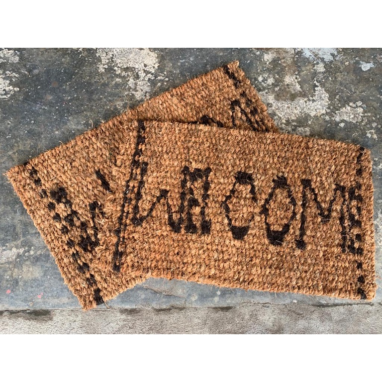 Keset Anyaman Ijuk Welcome - Keset Sabut Kelapa - Keset Depan Rumah