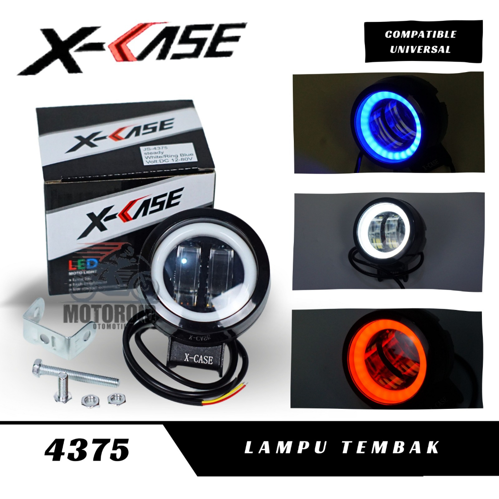 LAMPU TEMBAK DAYMAKER MINI 2 MATA LED OWL DAYMAKER MODEL BULAT WATERPROOF UNIVERSAL