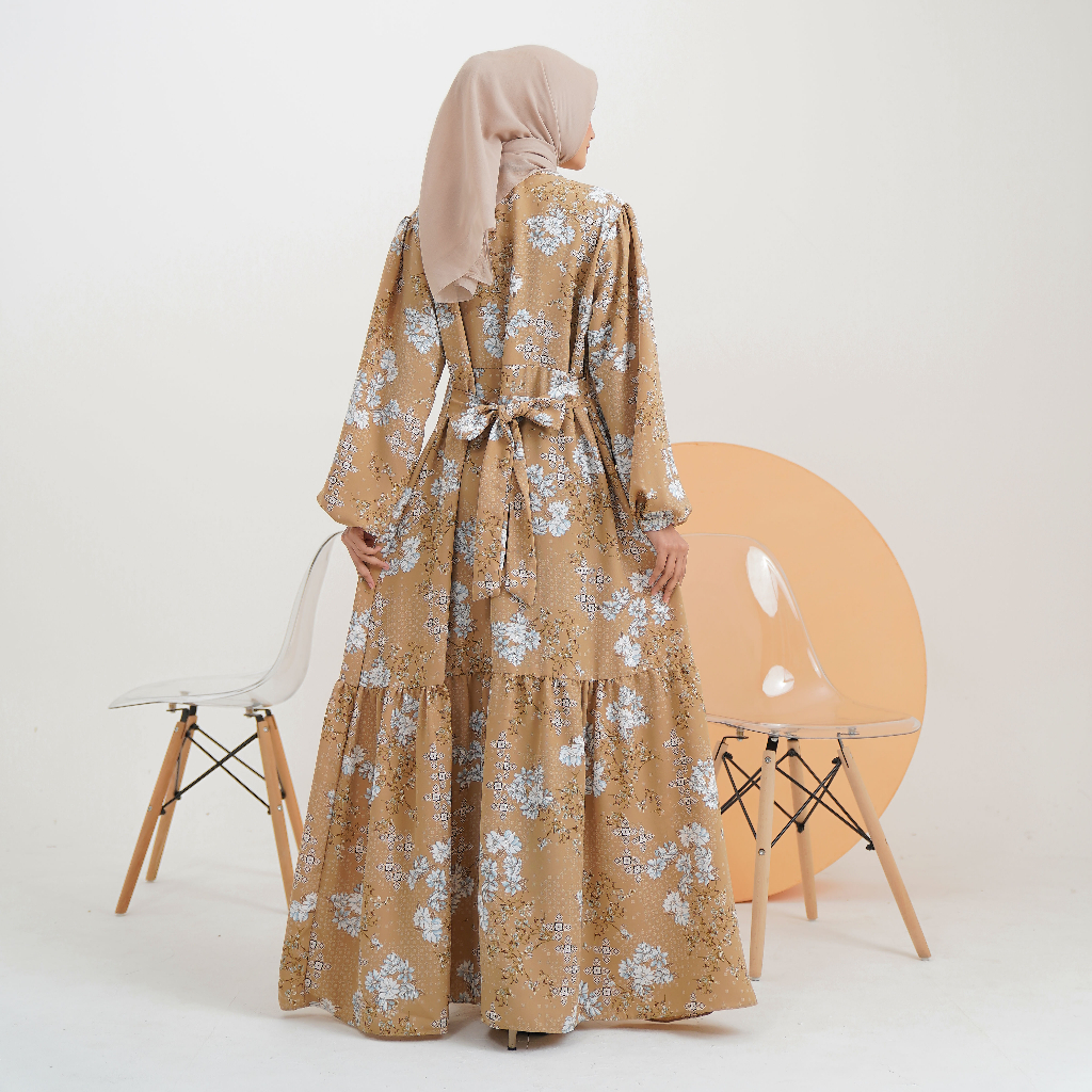 New Zalina Dress Baju Lebaran Ied Series Adem tebal tidak menerawang