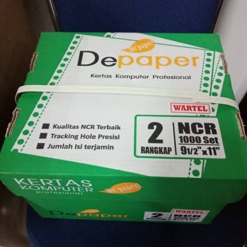 

KERTAS CONTINUOUS FORM 9,5" X 11" K2 PRS / CONTINUOUS FORM 2 PLY DEPAPER NCR