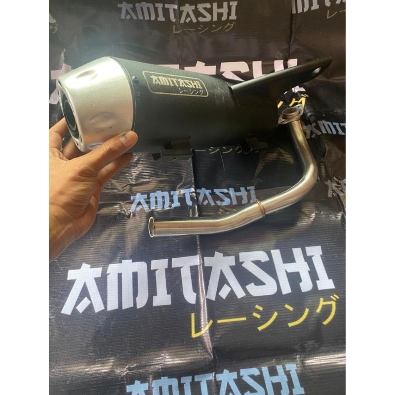 Knalpot Amitashi standar racing beat Genio Scoopy Mio vario
