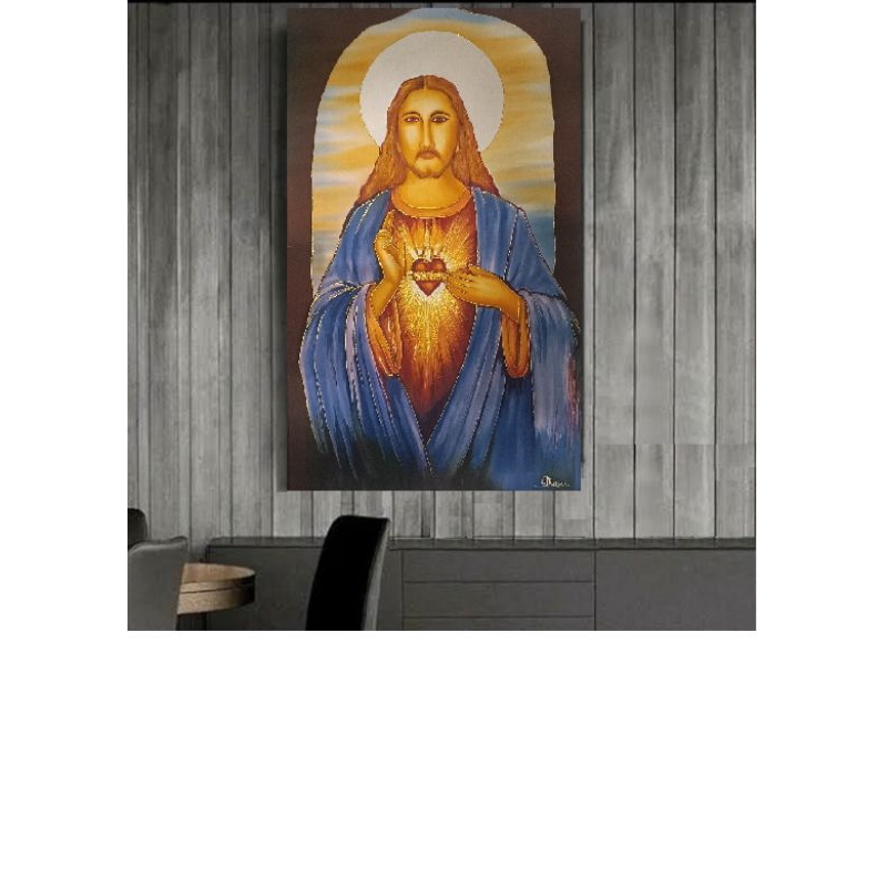 Lukisan Batik Yesus 150x90