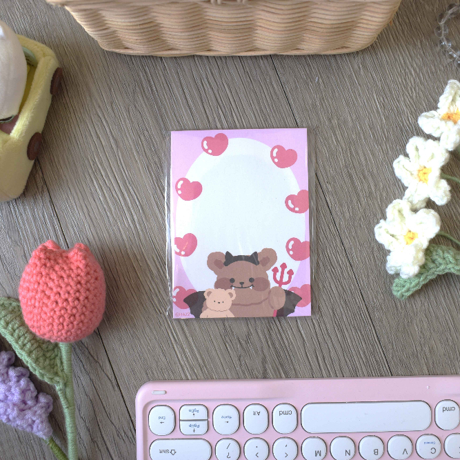 

Hazz Illust - Pink Devil Note Pad (Memo Pad Korea)