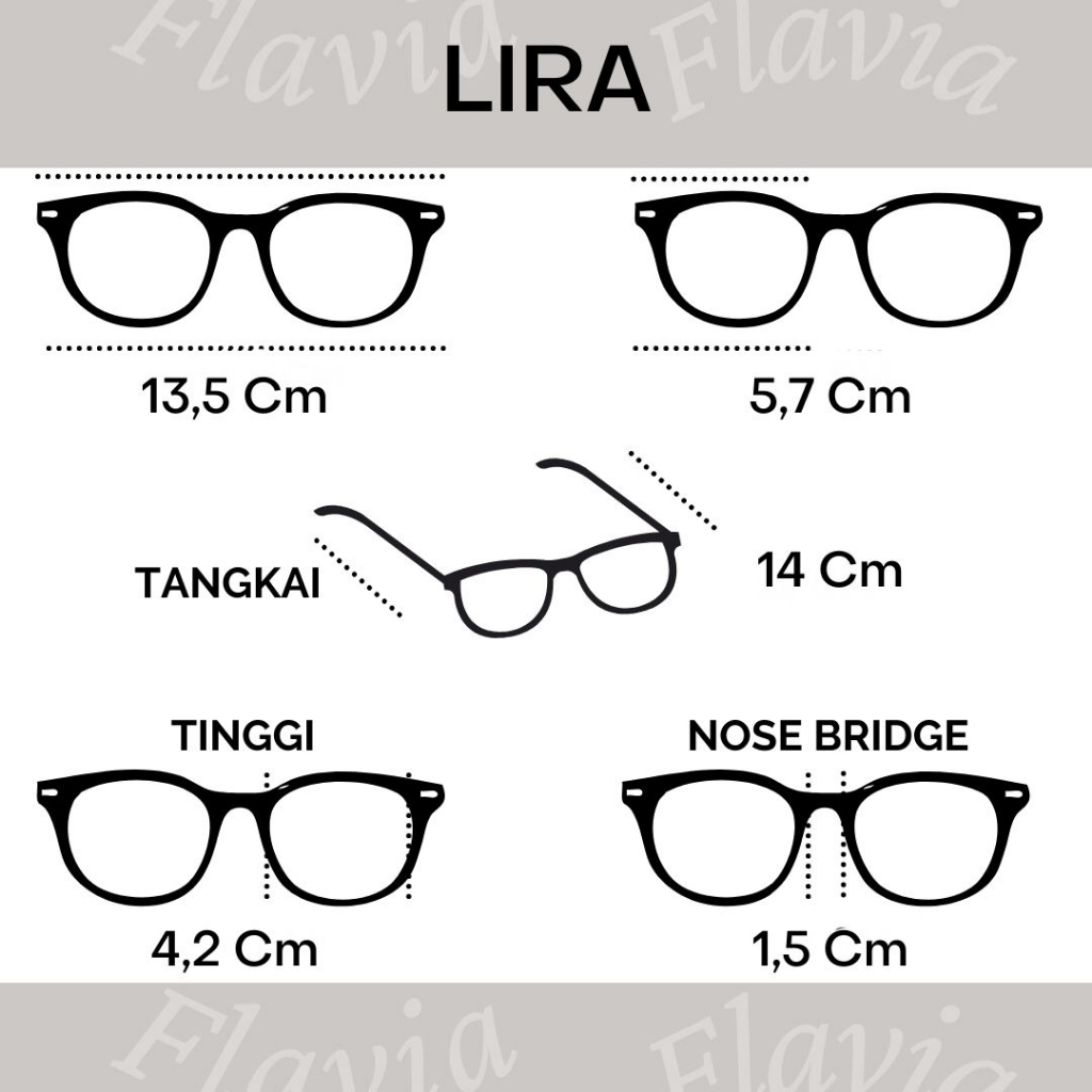 Flavia Eyewear - Kacamata Lira Elastic (custom minus, photochromic, blueray, bluechromic dan photobrown)