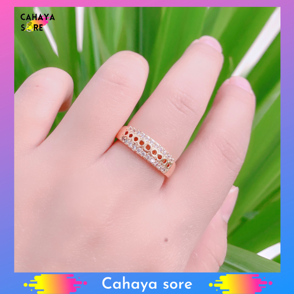 Cincin Xuping Gold Cincin Dewasa Model Permata Butterfly CD38