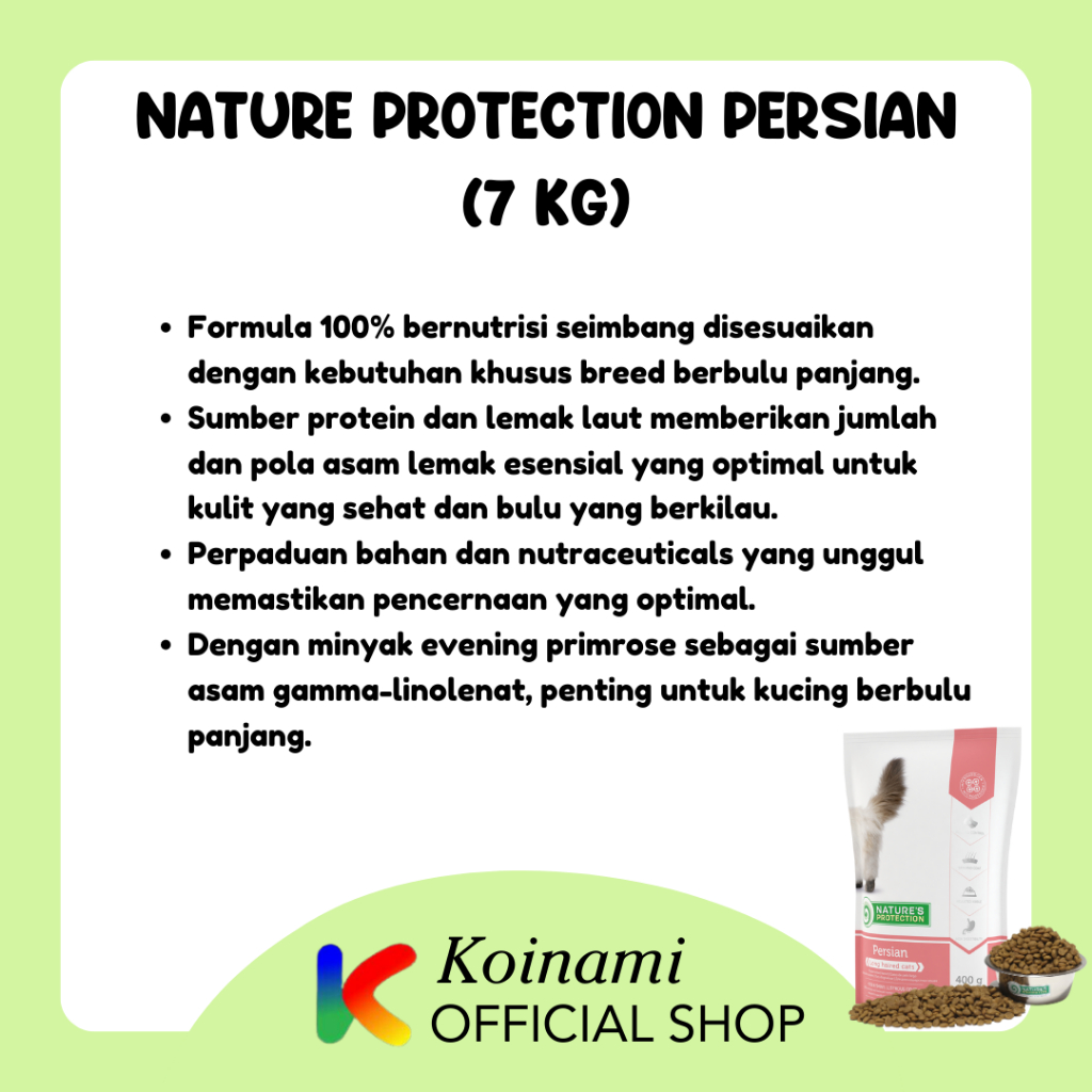 NATURE'S PROTECTION PERSIAN 7kg / CAT FOOD NATURE PROTECTION