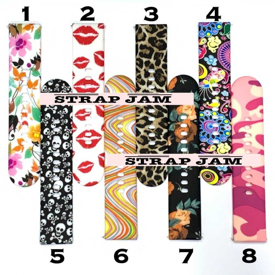 Motif Strap Amazfit GTR Mini 2023 - Tali Jam 20mm Rubber Beauty Style