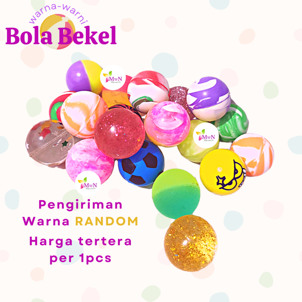 MWN Mainan Anak Bola Bekel diameter 3cm