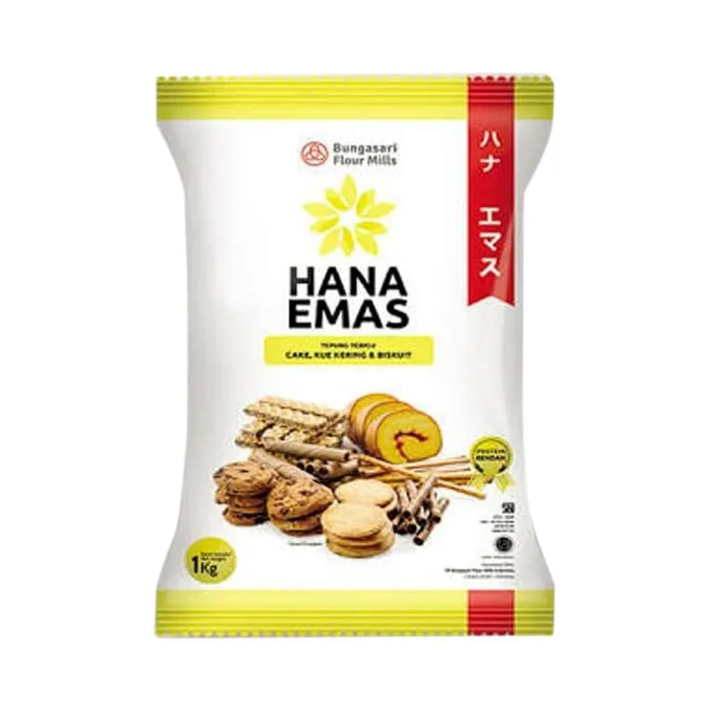 

[oddsolshop] pekanbaru/Bungasari Hana Emas 1KG Tepung Terigu Untuk Cake Kue Kering Biskuit Cookies