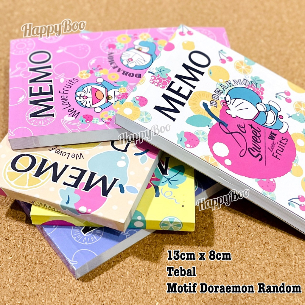 notes note book memo pad doraemon tebal notebook notepad buku catatan diary