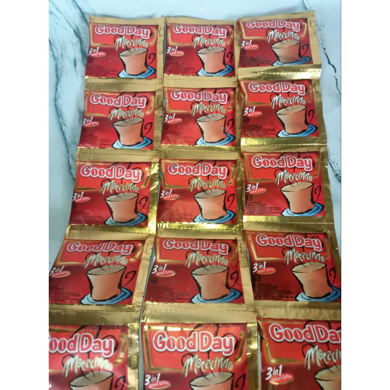 

KOPI GOOD DAY MOCCACINO RENCENGAN ISI 10 BUNGKUS 20gr