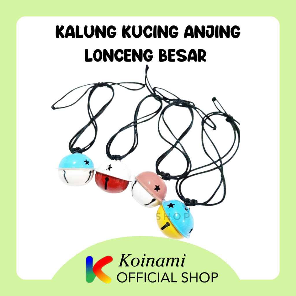 KALUNG LONCENG besar untuk kucing anjing / collar kucing anjing / doraemon collar / edoth