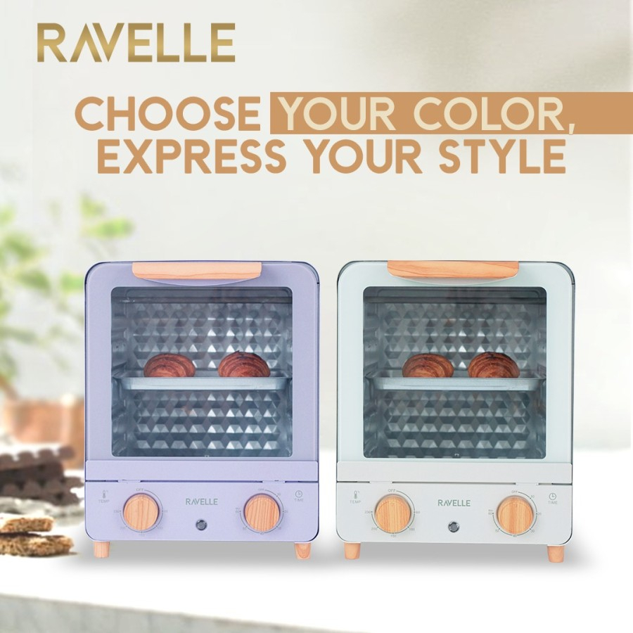 Ravelle Cubic Oven Listrik Low Watt 18L- Oven Aesthetic