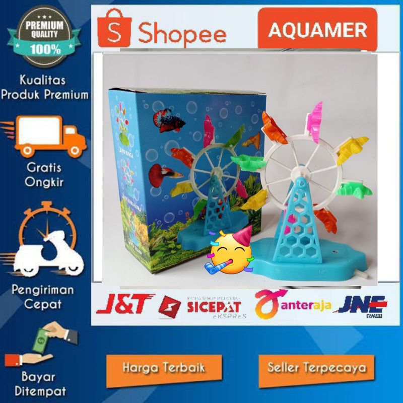 AQUAMER_Hiasan Kincir air besar mainan kincir air besar hiasan akuarium dekorasi aquarium aquascape