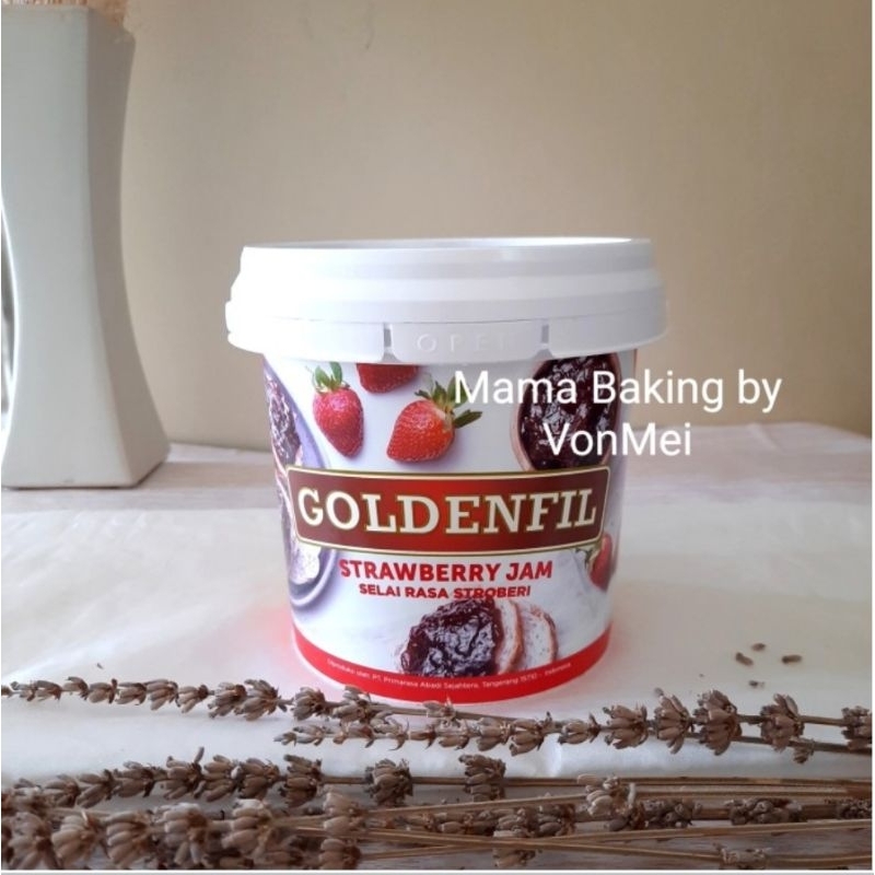 

200 gr GOLDENFIL STRAWBERRY Jam Filling Strawberry Selai Strawberry 200 gr Repack