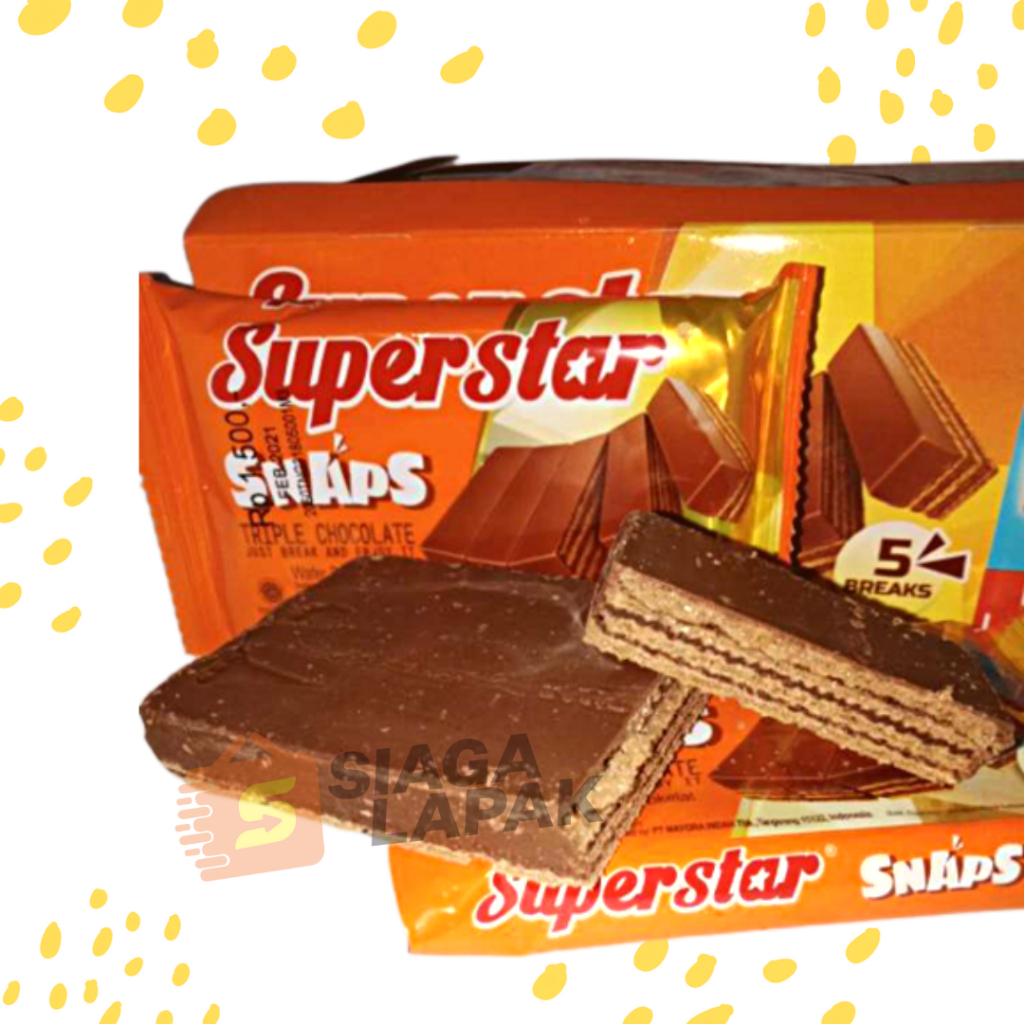 Wafer Superstar SNAP Triple Chocolate 28gr