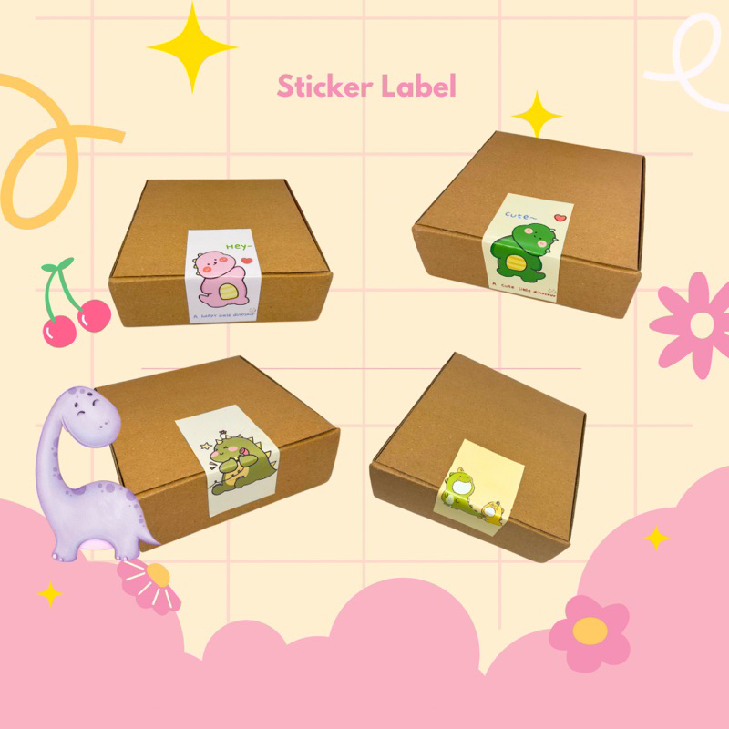 

STICKER LABEL DINO AESTHETIC LUCU