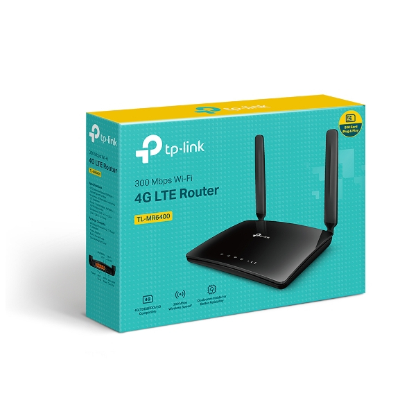 Router Modem TP-LINK TL-MR6400 300 Mbps Wireless N 4G LTE Router | ITECHBALI