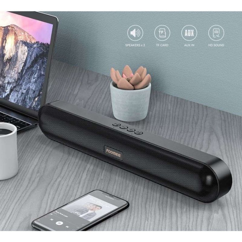 C_  FOOMEE HH28 Bluetooth Speaker Bass HD Sound &amp; True Stereo Sound