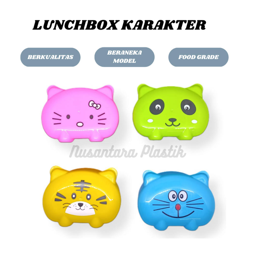Lunch Box karakter / kotak makan Lucu / Tempat makan anak / sovenir ulang tahun