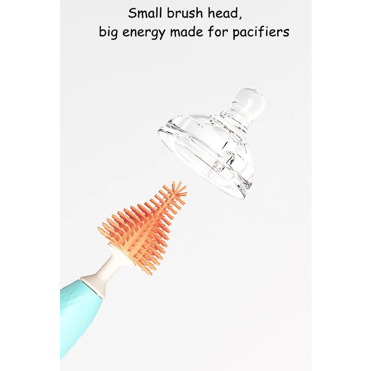 BPA Free Food Grade 360 Rotating Silicone Baby Bottle Brush For Pumping Supplies Bottle Nipple Straw Parts Cleaning