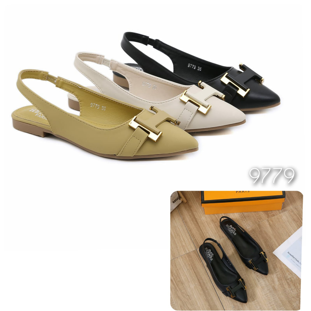 NEW ARRIVAL SANDAL WANITA FLAT KULIT LEMBUT IMPORT TERMURAH Kode: 9779