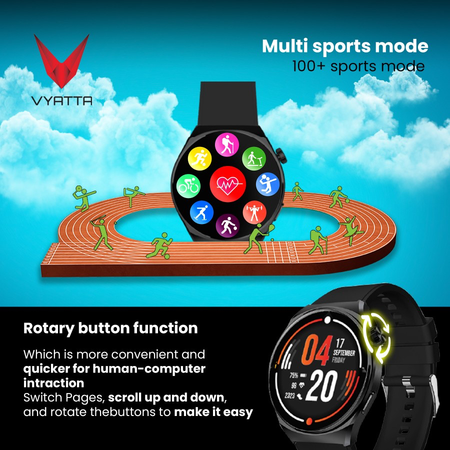 VYATTA FITME SPECTRE ULTRA SMARTWATCH AMOLED 1,43&quot; WIRELESS CHARGING