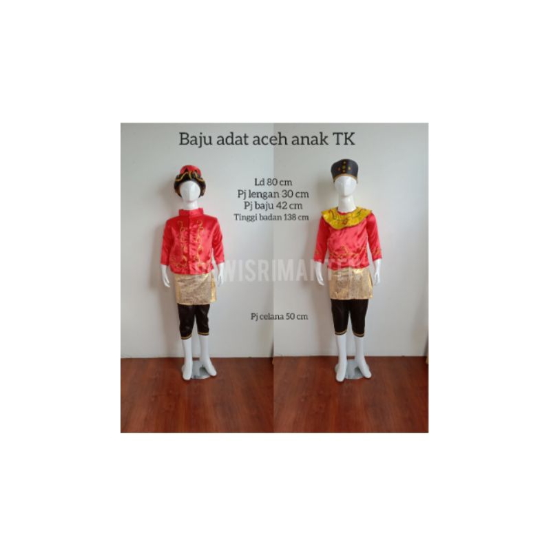 Set baju adat Aceh anak