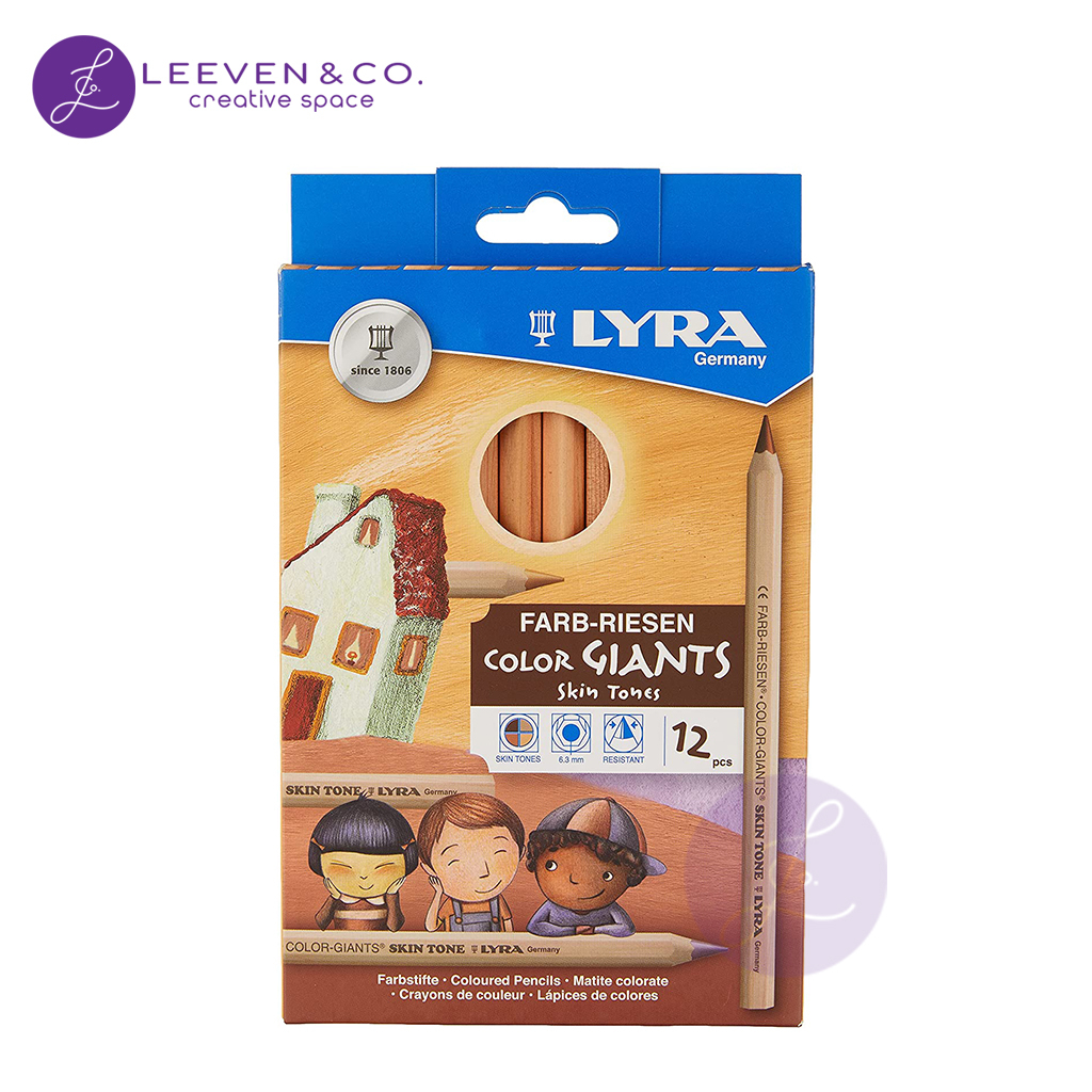 

LYRA COLORED PENCIL GIANTS PRO NATURA SKIN TONES / 12
