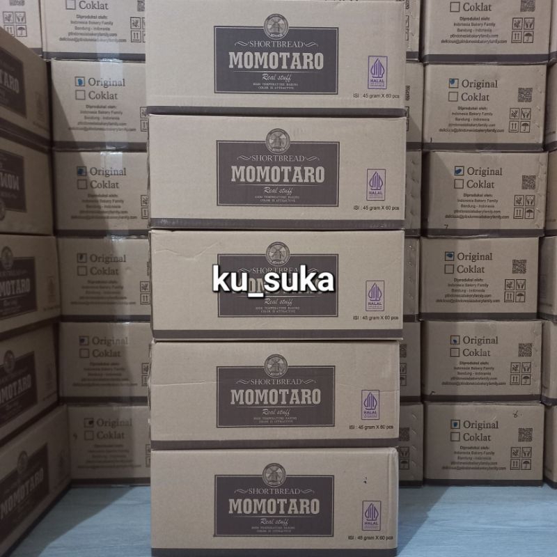 

Momotaro / kukis Mokotaro / cookies momotaro / biskuit momotaro 1 dus isi 60pcs free bubble