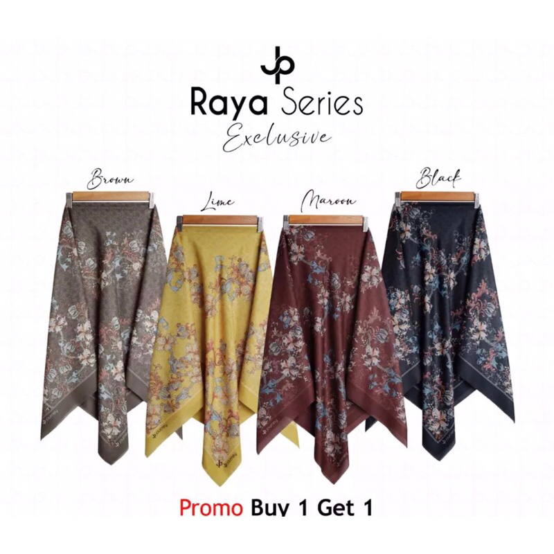 PROMO BUY 1 GET 1) HIJAB JOURNEY RAYA SERIES EXCLUSIVE | JOURNEY SCARVES ORIGINAL HIJAB SEGIEMPAT EX