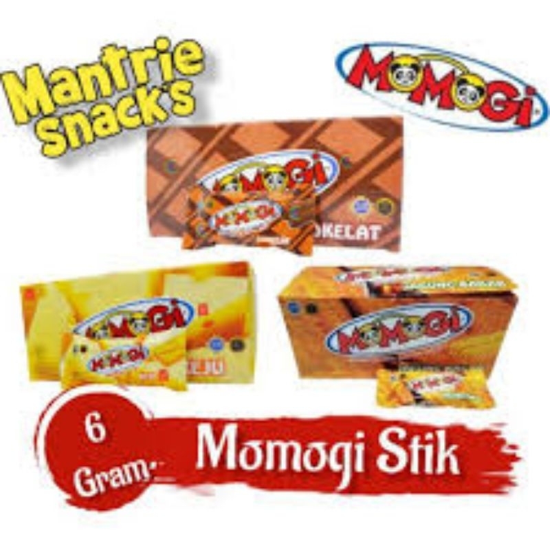 

Snack Momogi Stick Coklat Keju Jagung Bakar 1Box 20bgks