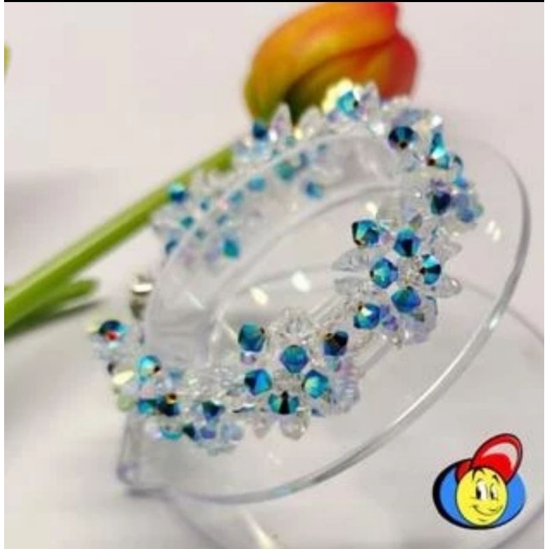 Gelang Swarovski CBG12 Perhiasan Manik Kristal Crystal Swarovski