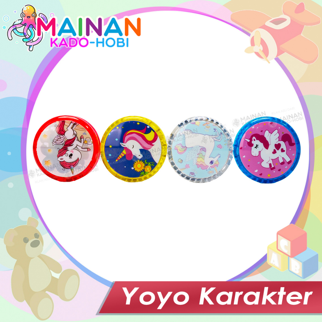 MAINAN YOYO KARAKTER UNICORN KUDA PONY