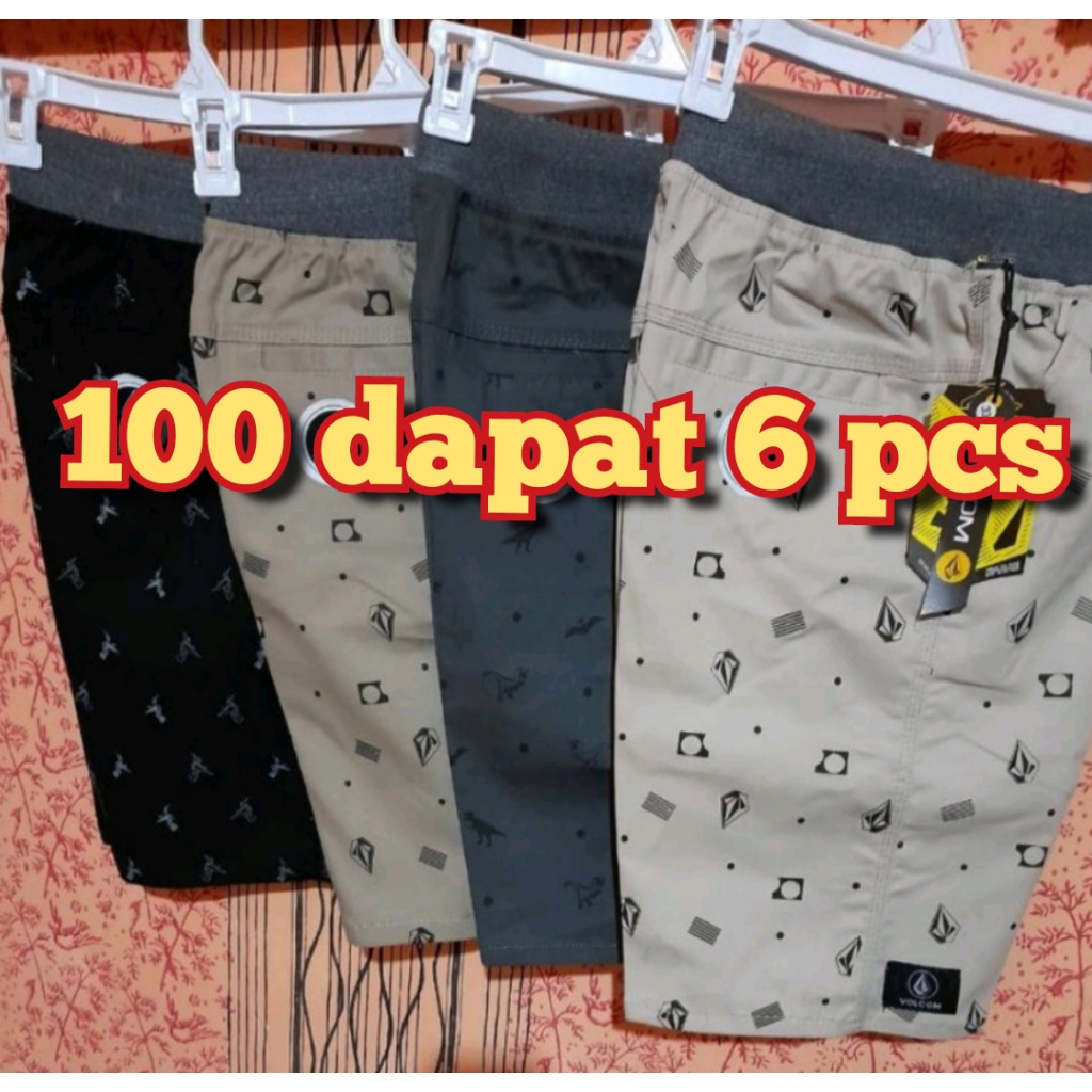 PROMO 100RIBU DAPAT 6 PCS CELANA PENDEK CHINOS MOTIF BIGSIZE