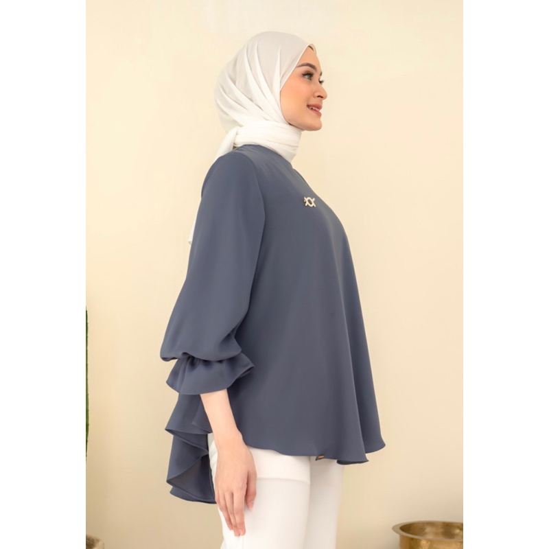 SHEA BLOUSE WEARING KLAMBY MOONLIGHT BLUE SALE