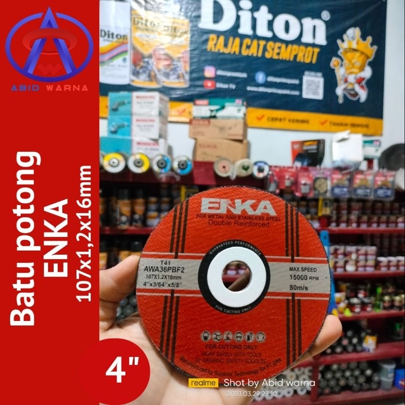 Enka batu mata gerinda potong enka 4 inchi original