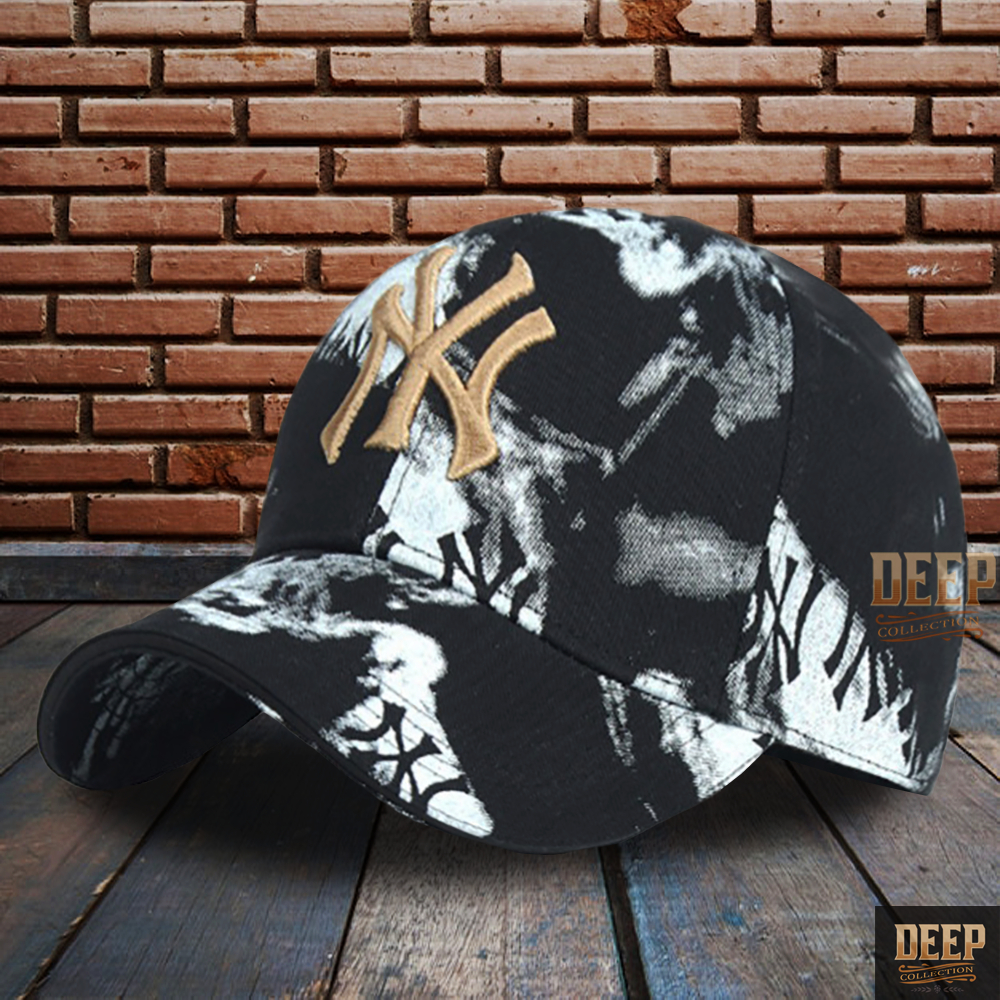 Topi Baseball NY Korean Style Aesthetic Kekinian | Topi Korea Pria / Wanita Dewasa | Topi Hitam Tie 