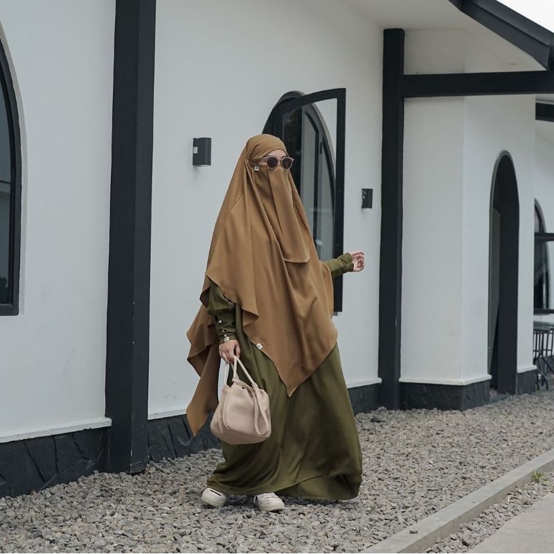 DHEAMBUN PROJECT - BAYA II FRENCH KHIMAR (preloved vvgc) SEPIA