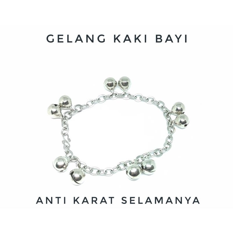 Gelang kaki balita Gelang kaki kerincing Gelang Kaki Besi Putih