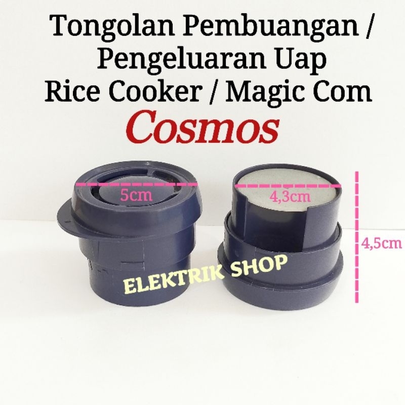 TONGOLAN PENGELUARAN UAP RICE COOKER MAGIC COM COSMOS ( BIRU )