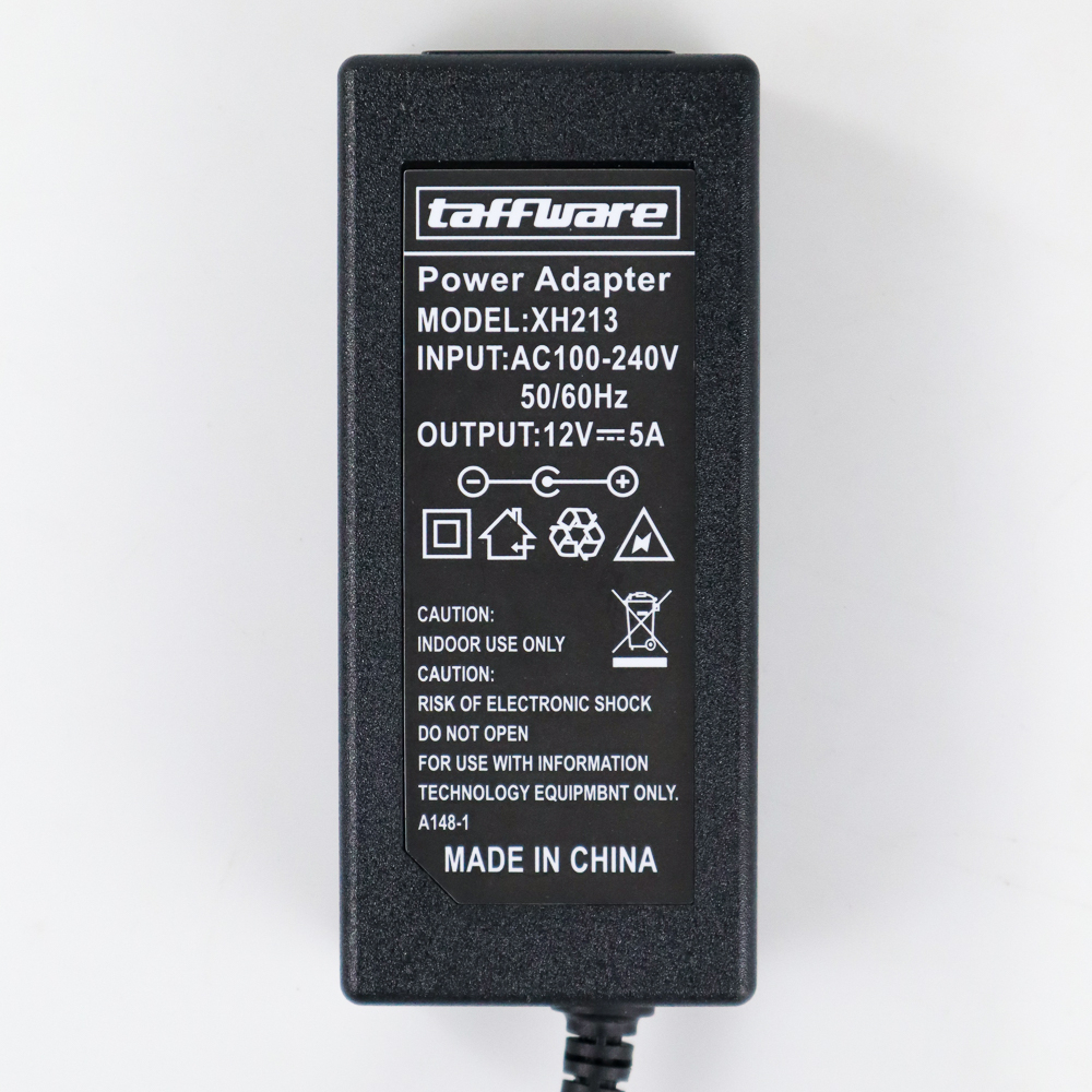 Taffware Power Adaptor AC 240V ke DC 12V 5A 60W - XH213