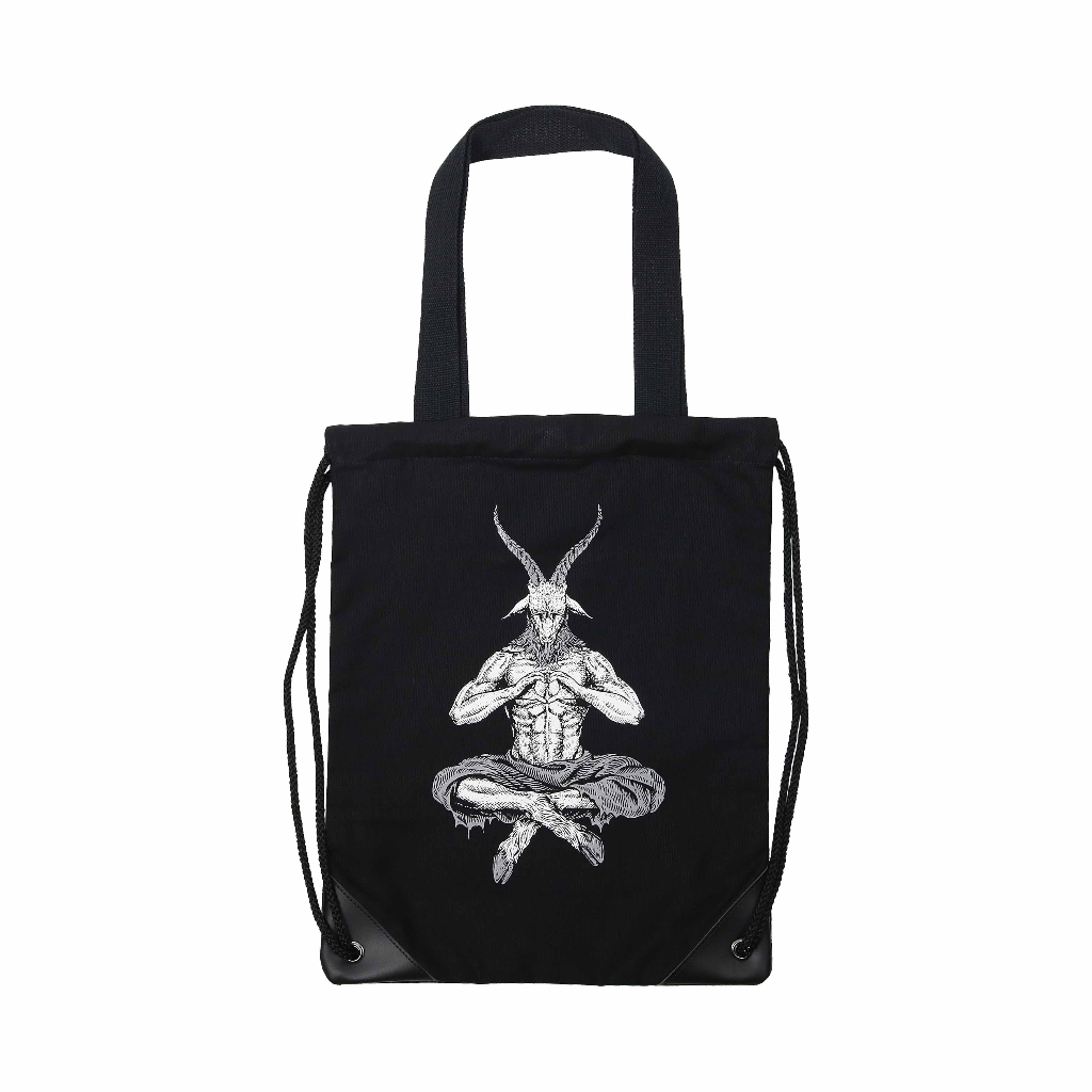 Heretic - Drawstring Backpack Tote Bag - Behemoth