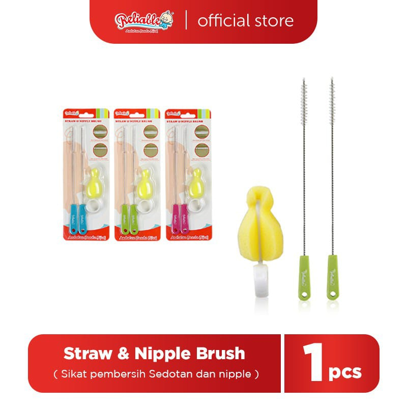 RELIABLE Straw &amp; Nipple Sikat Sedotan 7810