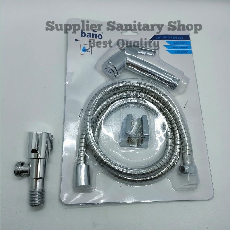 JET SHOWER PAKET STOP KRAN/TOILET SHOWER CHROME/SHOWER CEBOK/BIDET