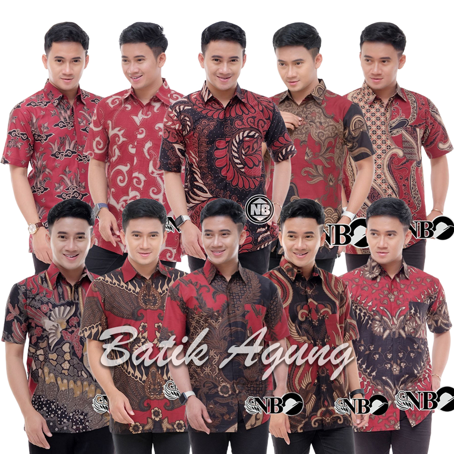 Pakaian Baju Batik Pria Murah / Seragam Batik Kondangan Pria / Baju Batik Kerja Kantor Cowo Kekinian