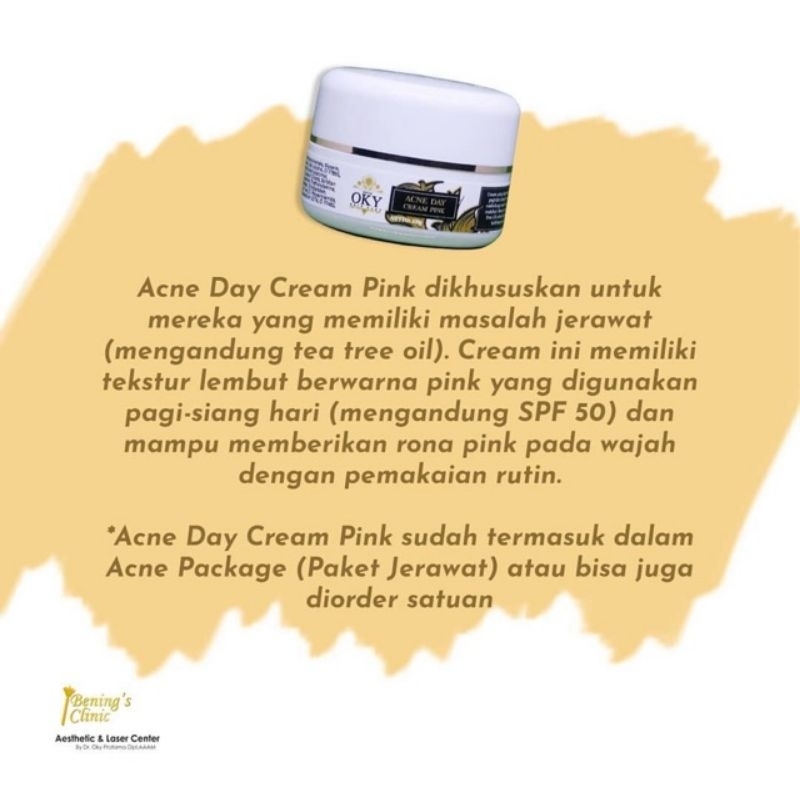 Acne Day Pink Benings Clinic By Dr.Oky Pratama Sunscreen Bening Spf 50 Bening's