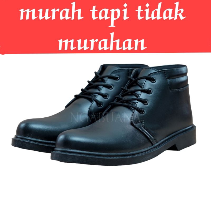 sepatu pdh doff dan mengkilap tni polri security terlaris murah